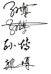 求 艺术签名设计 名字 孙博