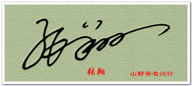 求艺术签名 张翔 二字